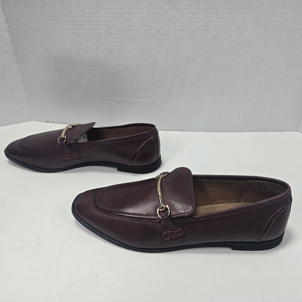 Miz Mooz Women's Burgundy Paulina Bordeaux Leather Loafers Size EU 39 US 8.5 - Picture 4 of 16